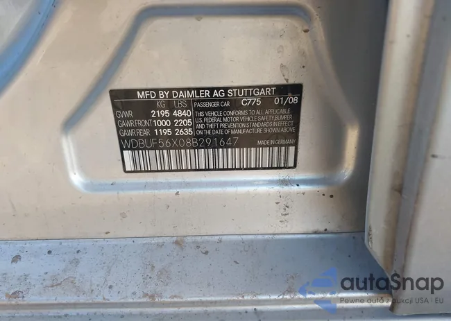 WDBUF56X08B291647: 43579643