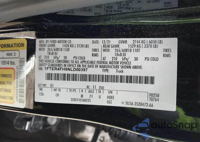 1FTER4FH9NLD00397: 43579702