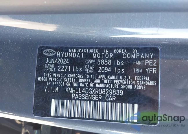 KMHLL4DGXRU829839: 43579794