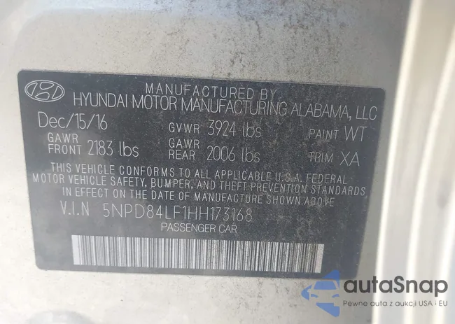 5NPD84LF1HH173168: 43579874