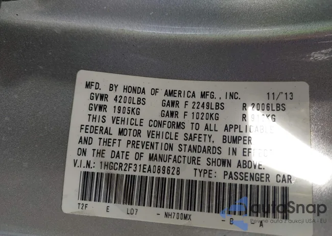 1HGCR2F31EA089628: 43579168