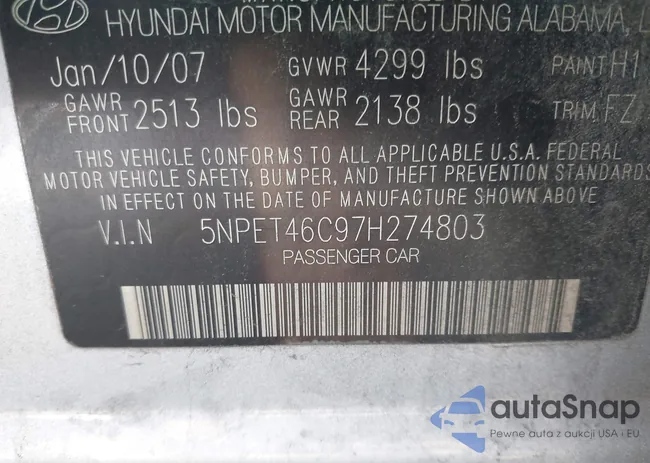 5NPET46C97H274803: 43579252