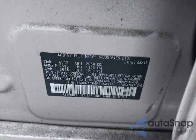 4S3BNAC64F3064971: 43579275