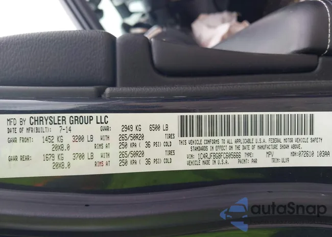 1C4RJFBG8FC605666: 43580437