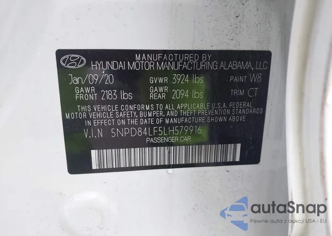 5NPD84LF5LH579916: 43580503