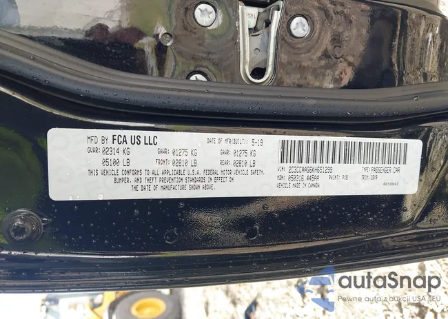 2C3CCAAG6KH651299: 43580030