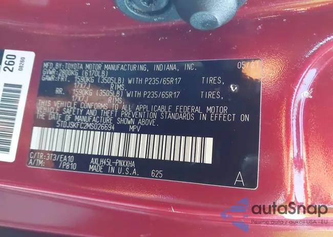 5TDJSKFC2MS026694: 43581540