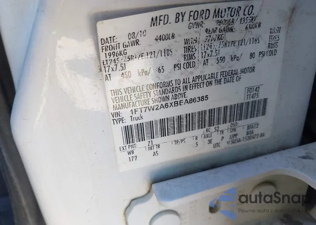 1FT7W2A6XBEA86385: 43581783