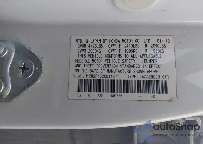 JH4CU2F40CC014571: 43580975