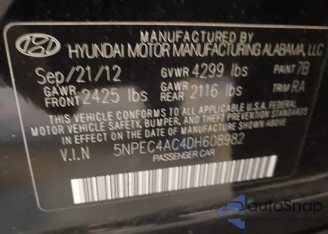 5NPEC4AC4DH608982: 43582487