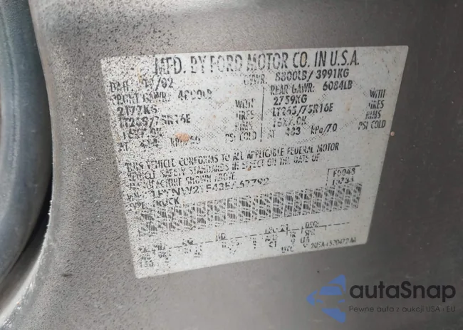 1FTNW21F43EA67792: 43582623