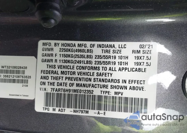 7FART6H91ME012352: 43582671