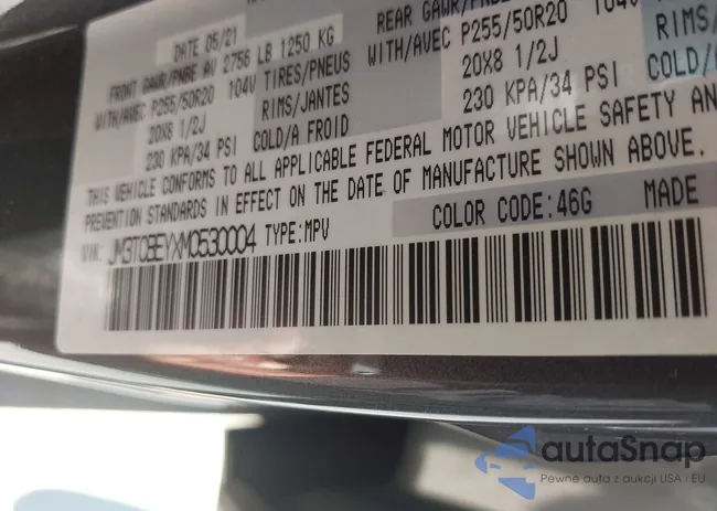 JM3TCBEYXM0530004: 43582870