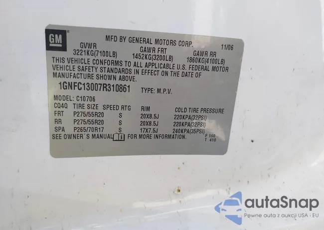 1GNFC13007R310861: 43581956