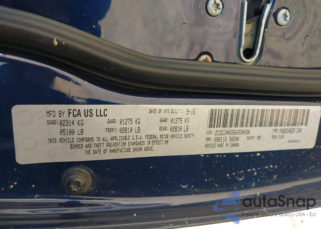 2C3CCAAG5GH334430: 43582149