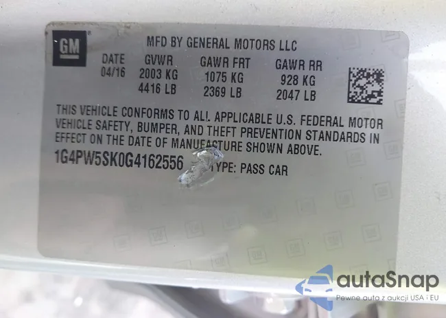 1G4PW5SK0G4162556: 43582188