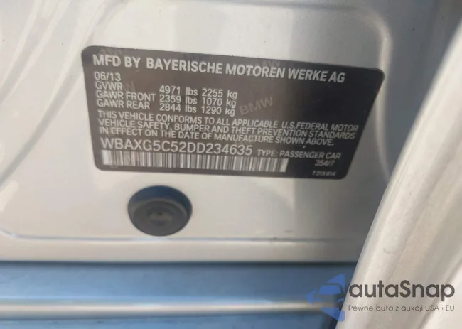 WBAXG5C52DD234635: 43582298