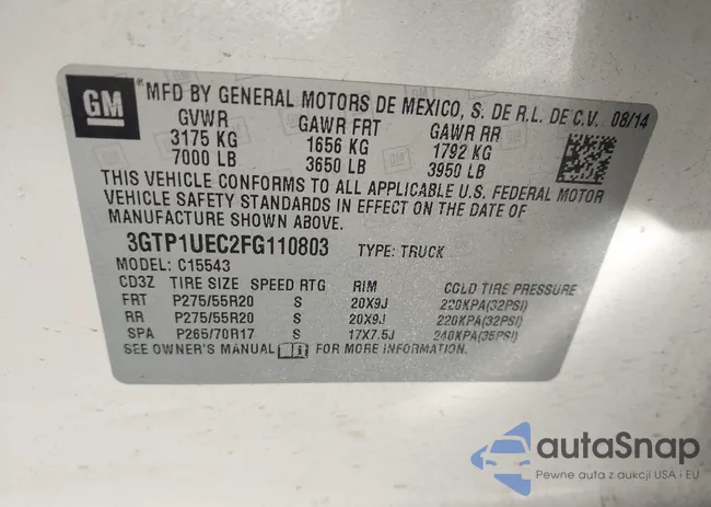 3GTP1UEC2FG110803: 43583624