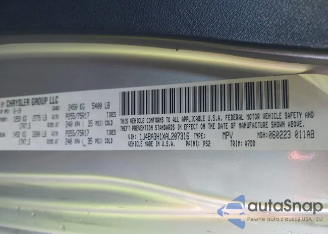 1J4BA3H1XAL207316: 43583744