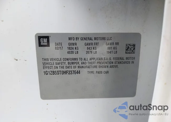 1G1ZB5ST0HF237644: 43583781