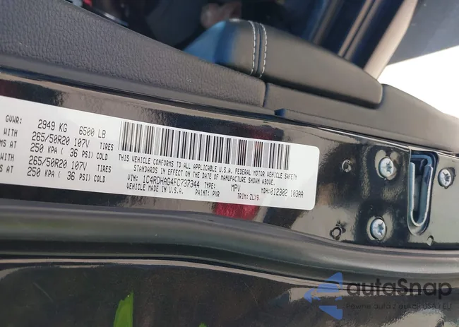 1C4RDHAG4FC737344: 43583023