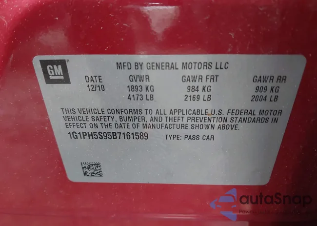 1G1PH5S95B7161589: 43583200