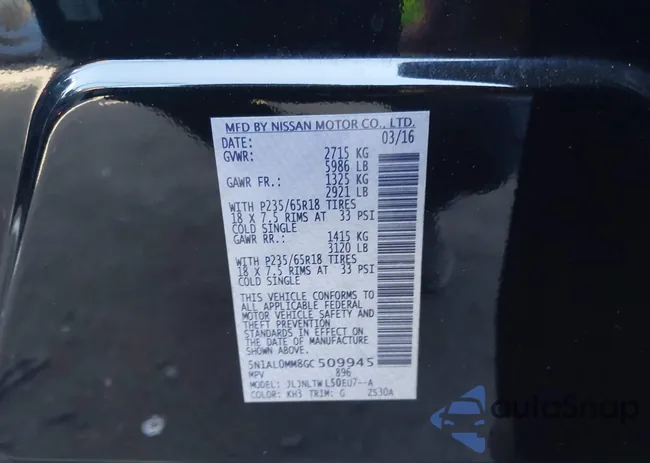 5N1AL0MM8GC509945: 43584309