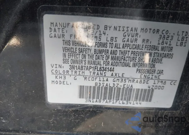 3N1AB7AP1FL634144: 43584385