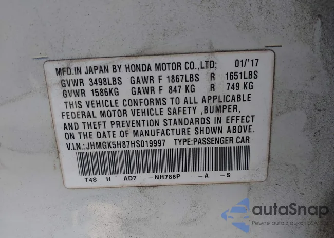 JHMGK5H87HS019997: 43584452