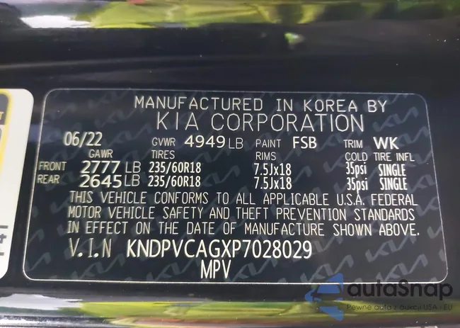 KNDPVCAGXP7028029: 43584577