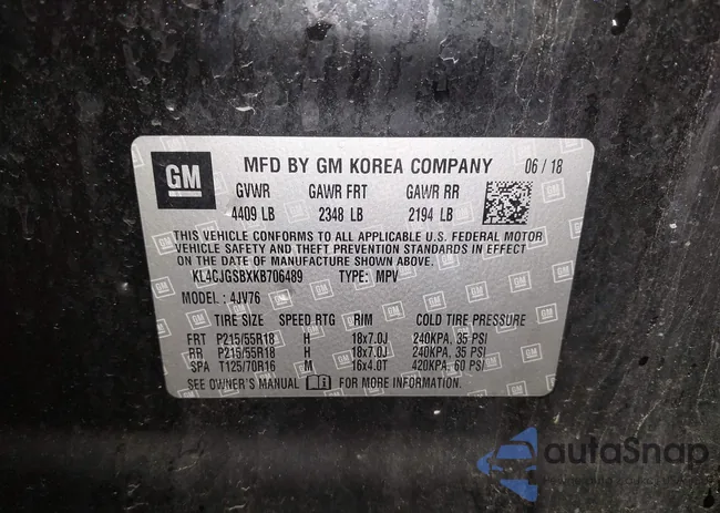 KL4CJGSBXKB706489: 43584762