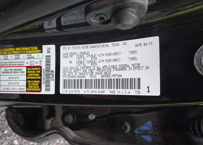 5TFCZ5AN8KX202685: 43584767