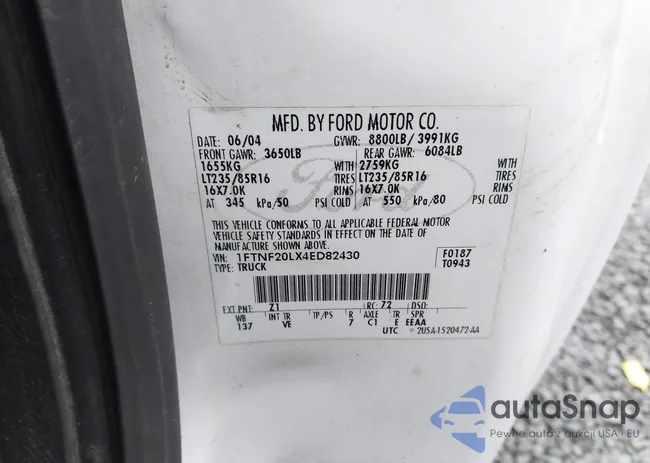 1FTNF20LX4ED82430: 43584779