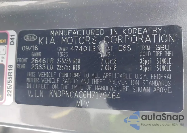 KNDPNCAC6H7179464: 43584800