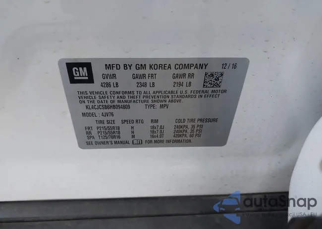 KL4CJCSB6HB094809: 43584005