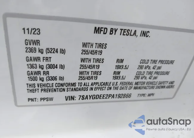 7SAYGDEE2PA192866: 43584047