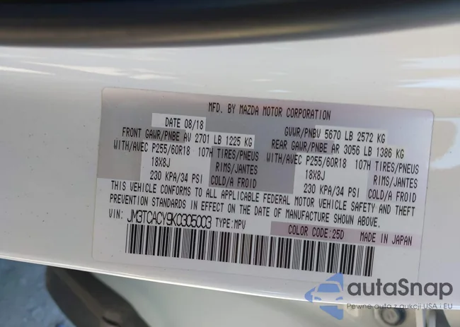 JM3TCACY9K0305003: 43584066