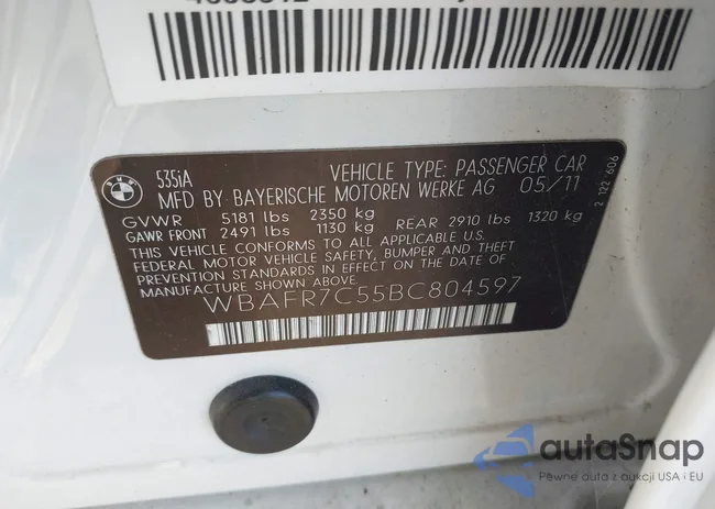 WBAFR7C55BC804597: 43584214