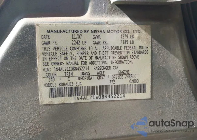 1N4AL21E08N452214: 43584270