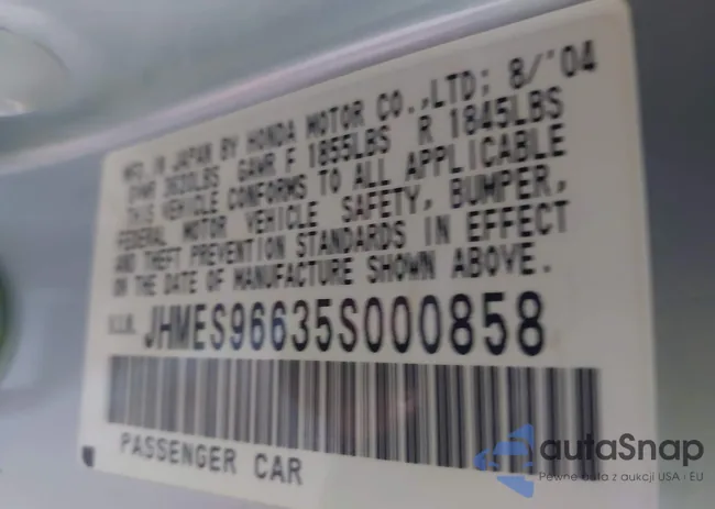 JHMES96635S000858: 43585404