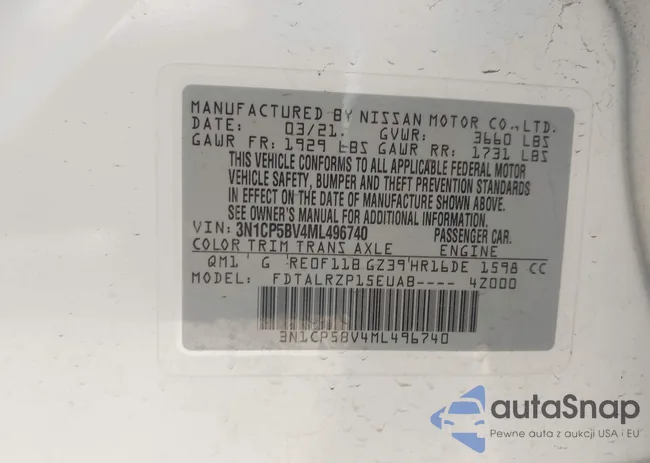 3N1CP5BV4ML496740: 43585403