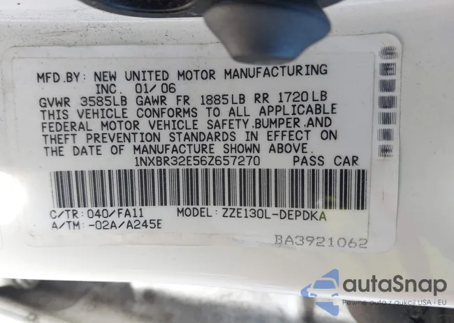 1NXBR32E56Z657270: 43585408