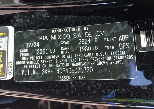 3KPFT4DE4SE071730: 43585527