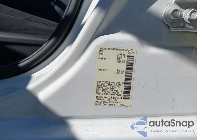 1N4BL4BV4KC230664: 43585553