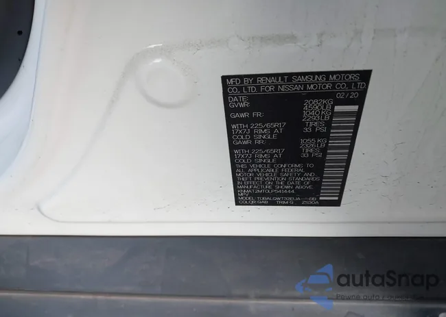 KNMAT2MT0LP541444: 43585565