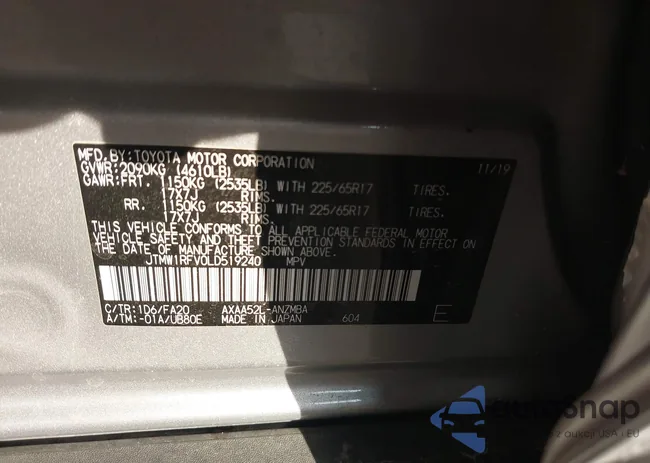 JTMW1RFV0LD519240: 43585577