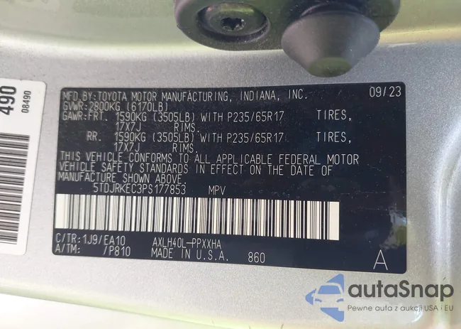 5TDJRKEC3PS177853: 43585599