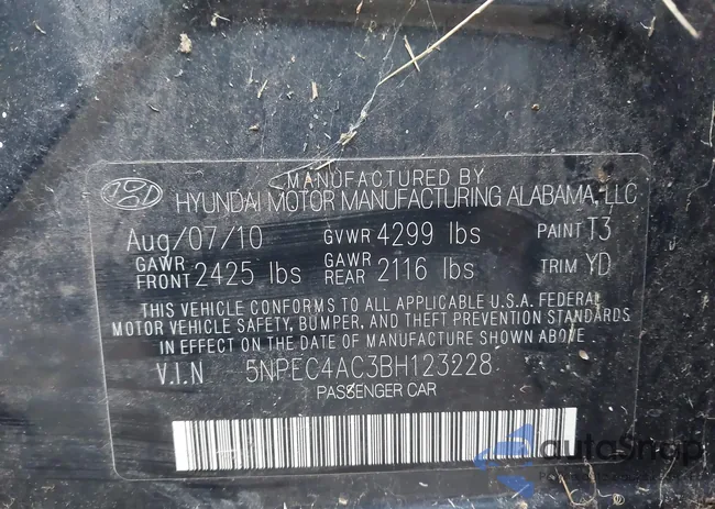 5NPEC4AC3BH123228: 43585747