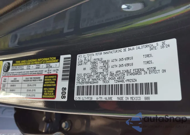 3TMKB5FN5RM020449: 43585046