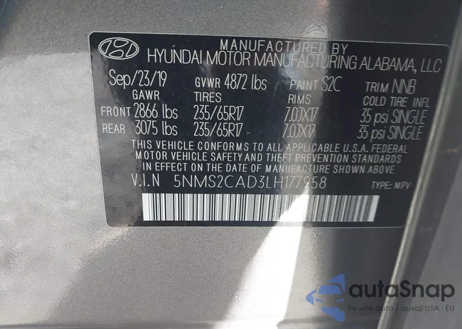 5NMS2CAD3LH177958: 43585231